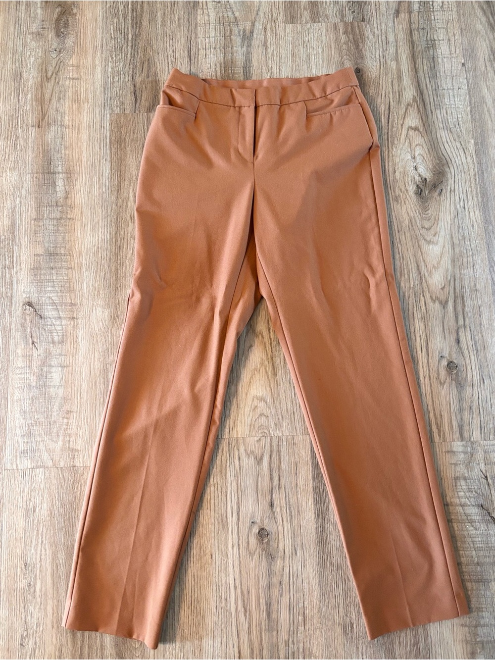 INC International Concepts Camel Brown Pull On Slim Trousers Dress Pants Sz 6